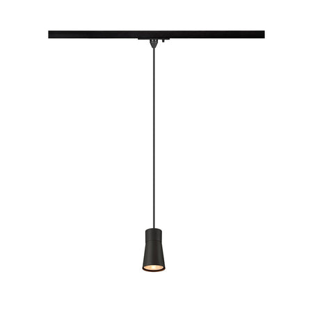 SLV PURI 2.0 Cone 1-Phasen Pendelleuchte Schwarz 1008258