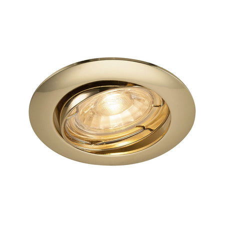 SLV PIKA QPAR51 Einbauleuchte schwenkbar Messing 1000720