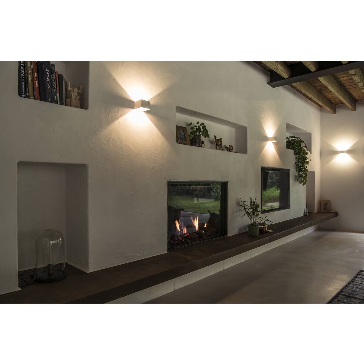 Logs In Wall Light Led 2000K-3000K Dim To Warm White