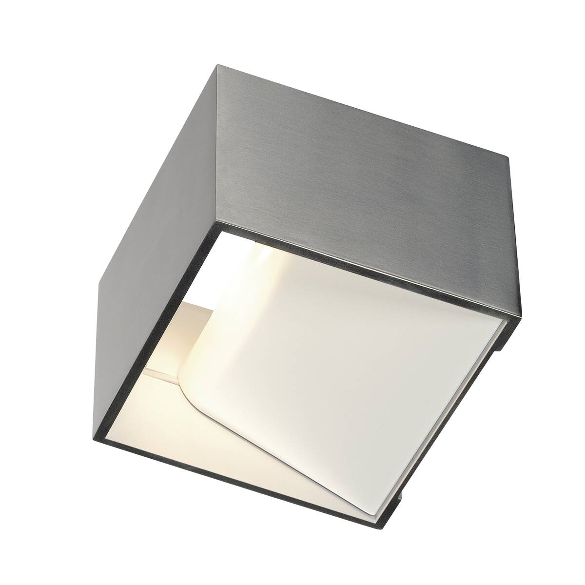 Logs In Wall Light Led 2000K-3000K Dim To Warm Aluminium/white