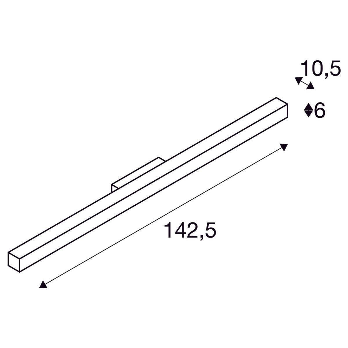 SLV  Wandleuchte Led 3000K Schwarz