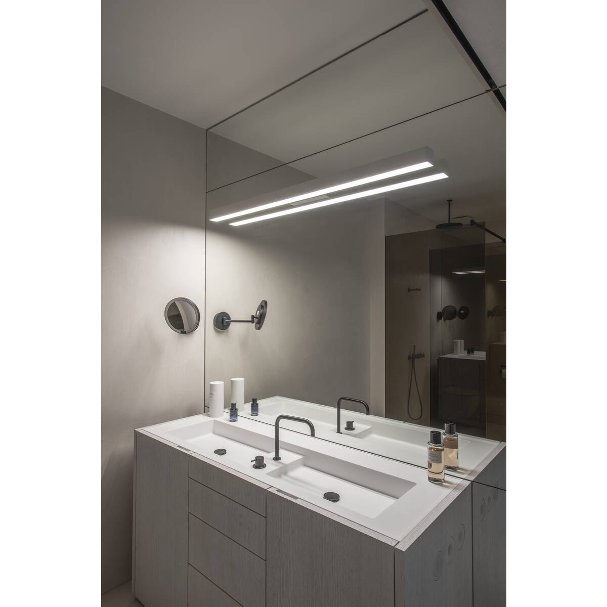 SLV  Wandleuchte Led 3000K Silbergrau