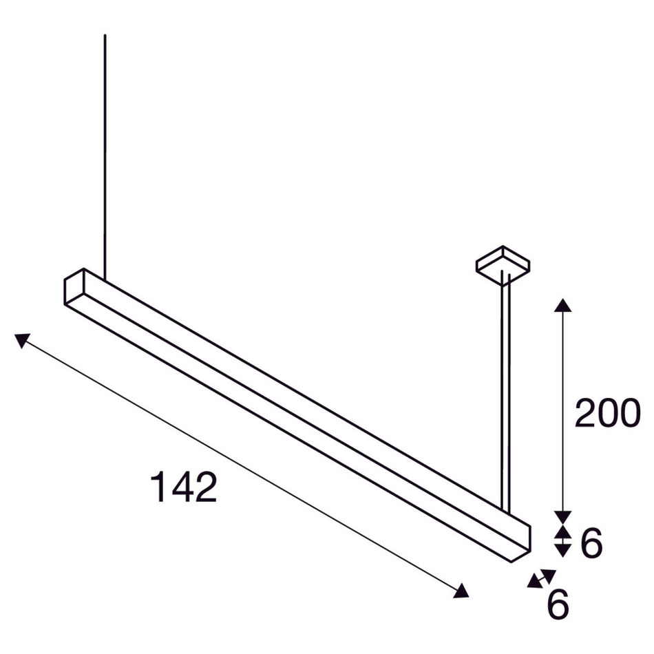 SLV  Pendelleuchte Dimmbar 1500Mm Weiss