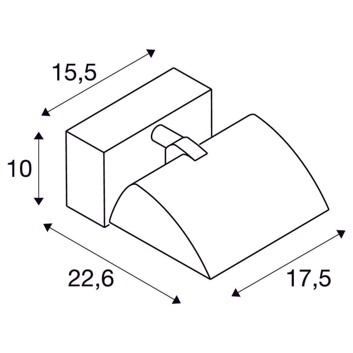 Applique murale d'intérieur Merado Flood LED Blanc 4000K 40°