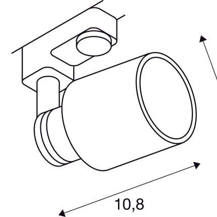 PURI TRACK, QPAR51 weiß 10W, inkl. 3P.-Adapter