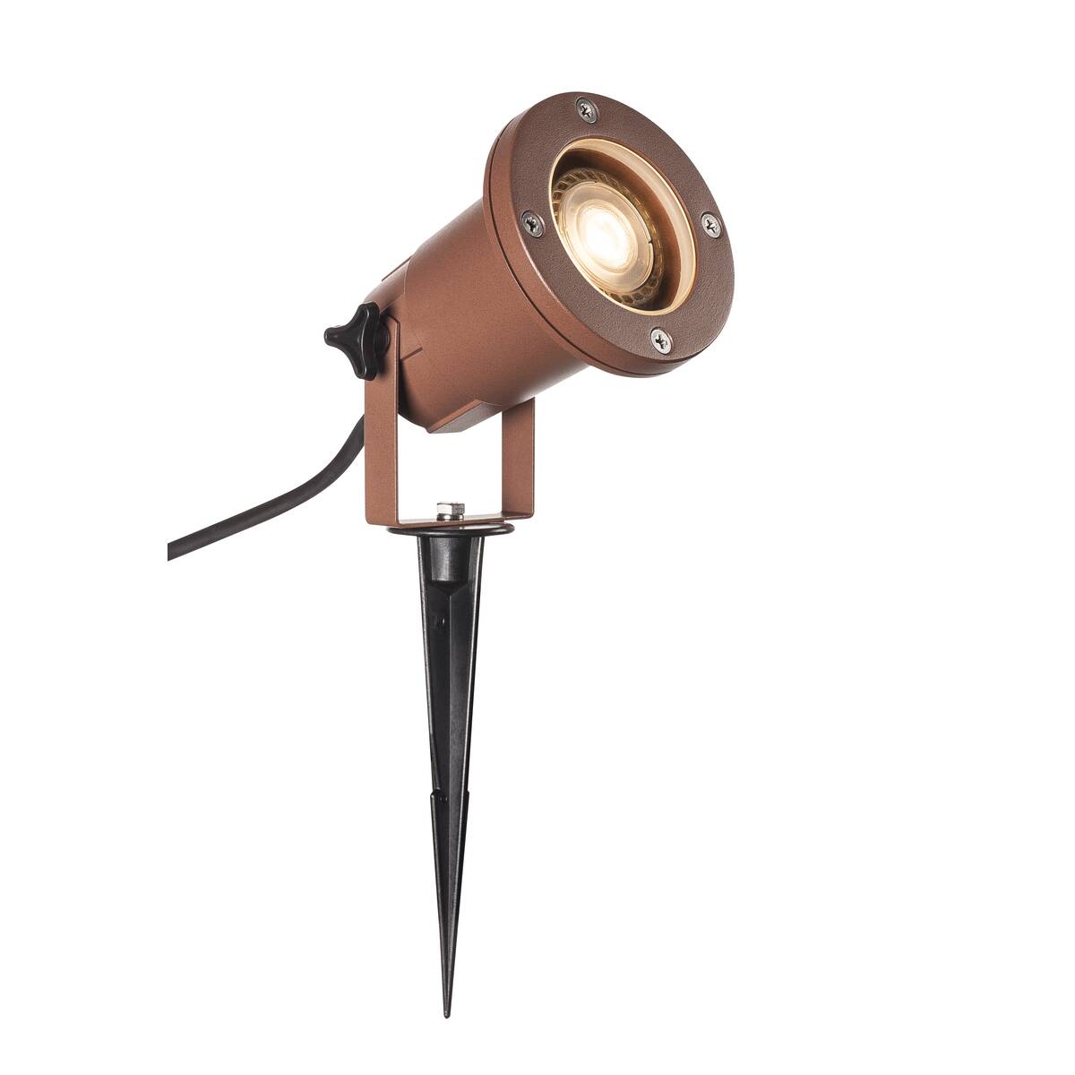 LED Gartenleuchte BIG NAUTILUS Outdoor Erdspießleuchte, rost farbend, IP65 max. 11 W