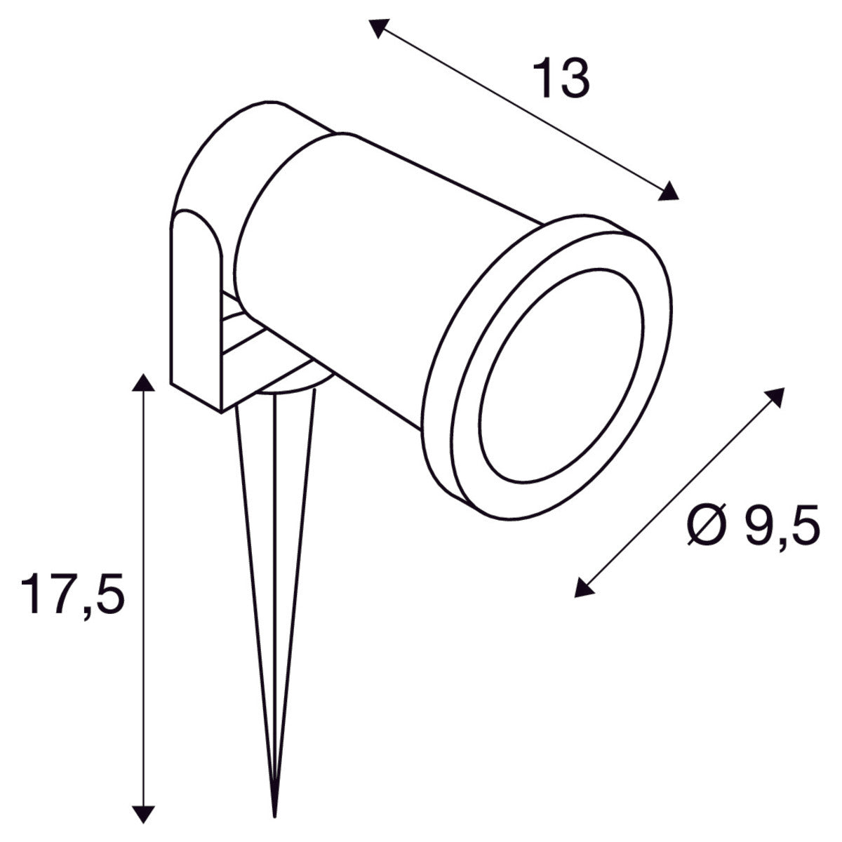 LED Gartenleuchte BIG NAUTILUS Outdoor Erdspießleuchte, rost farbend, IP65 max. 11 W