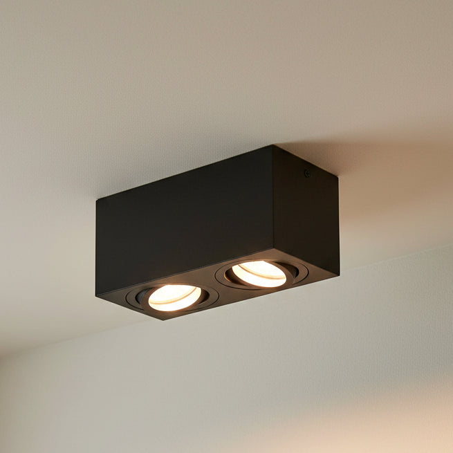 SLV TRILEDO Deckenaufbauleuchte konventionell Schwarz – 10 W