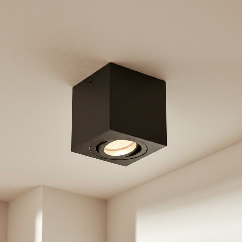 SLV TRILEDO Deckenaufbauleuchte konventionell Schwarz – 10 W
