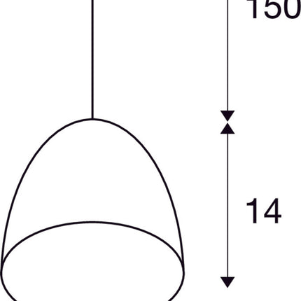 PARA CONE 14, QPAR51, kupfer 35W, inkl. 3P.- Adapter