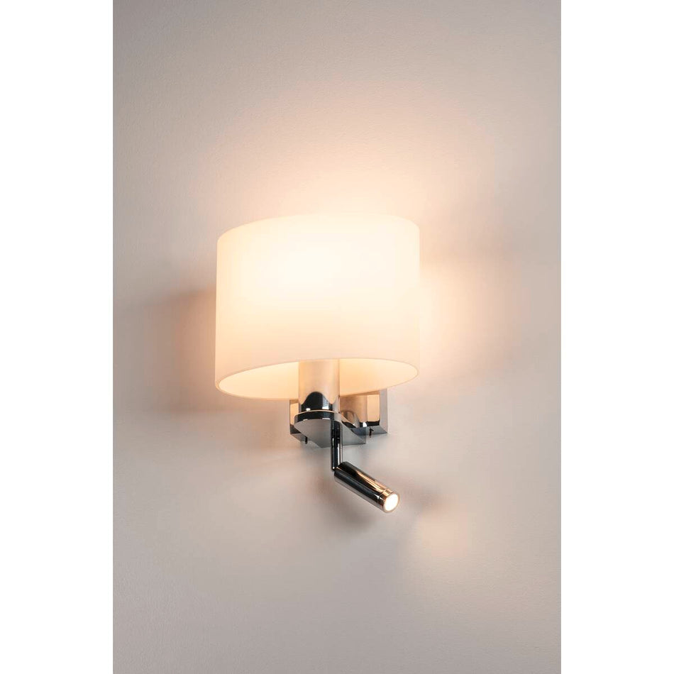 SLV Spot E27 Indoor Led Wandaufbauleuchte Chrom 3000K