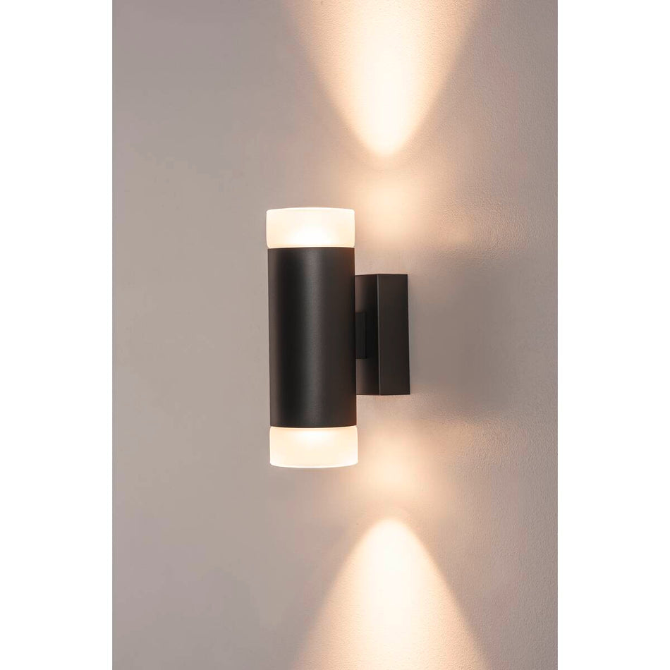 SLV Up/down Indoor Wandaufbauleuchte Schwarz