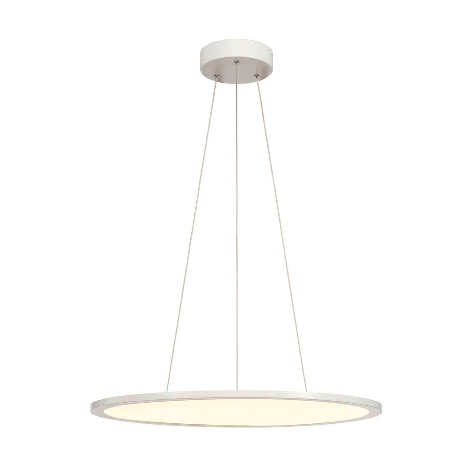 SLV Panel Dali Indoor Led Pendelleuchten Rund Weiß 3000K