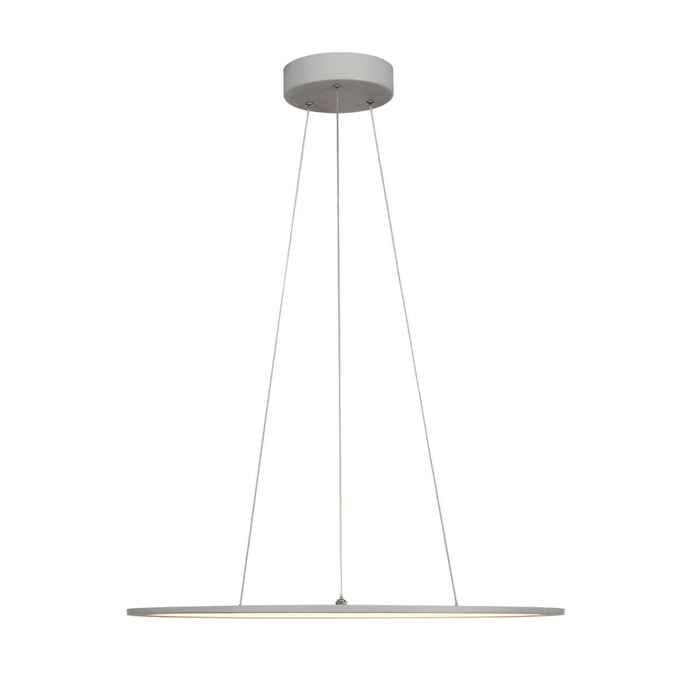 SLV Panel Dali Indoor Led Pendelleuchten Rund Grau 3000K