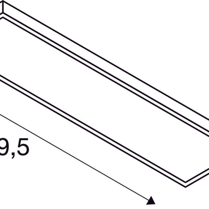 PANEL DALI, Indoor LED Deckenaufbauleuchten 1200x300mm weiß 3000K