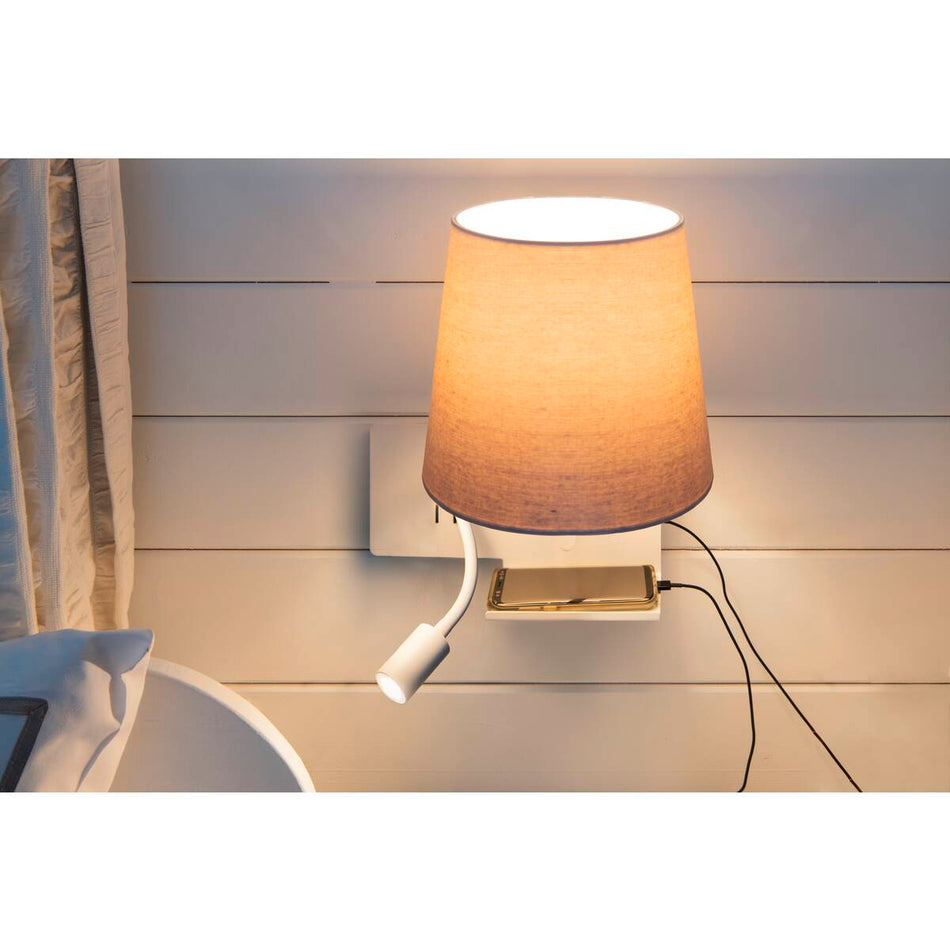 SLV  Indoor Led Wandaufbauleuchte 3000K Weiß Version Rechts Inkl. Usb Anschluss