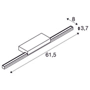 Miroir d'intérieur à LED Glenos® 60 gris avec interrupteur CCT 3000/4000K