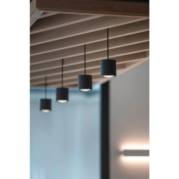 Oculus Indoor Led Pendant Light Single Black Dim-To-Warm 2000-3000K