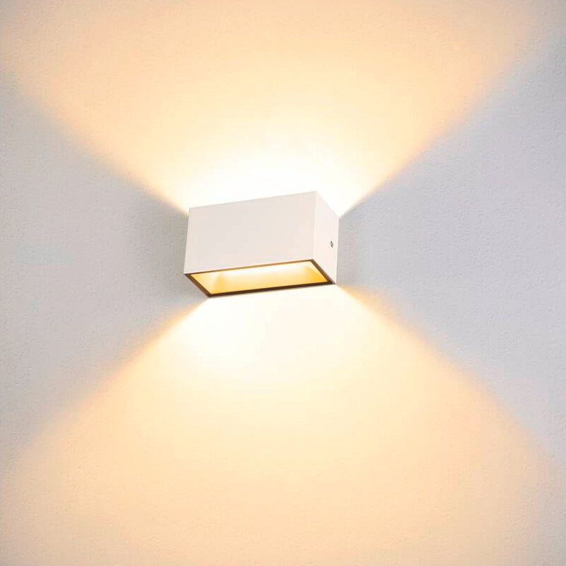 SLV Außenwandleuchte, LED Outdoor Wandaufbauleuchte, anthrazit, rost, weiß CCT switch 3000/4000K