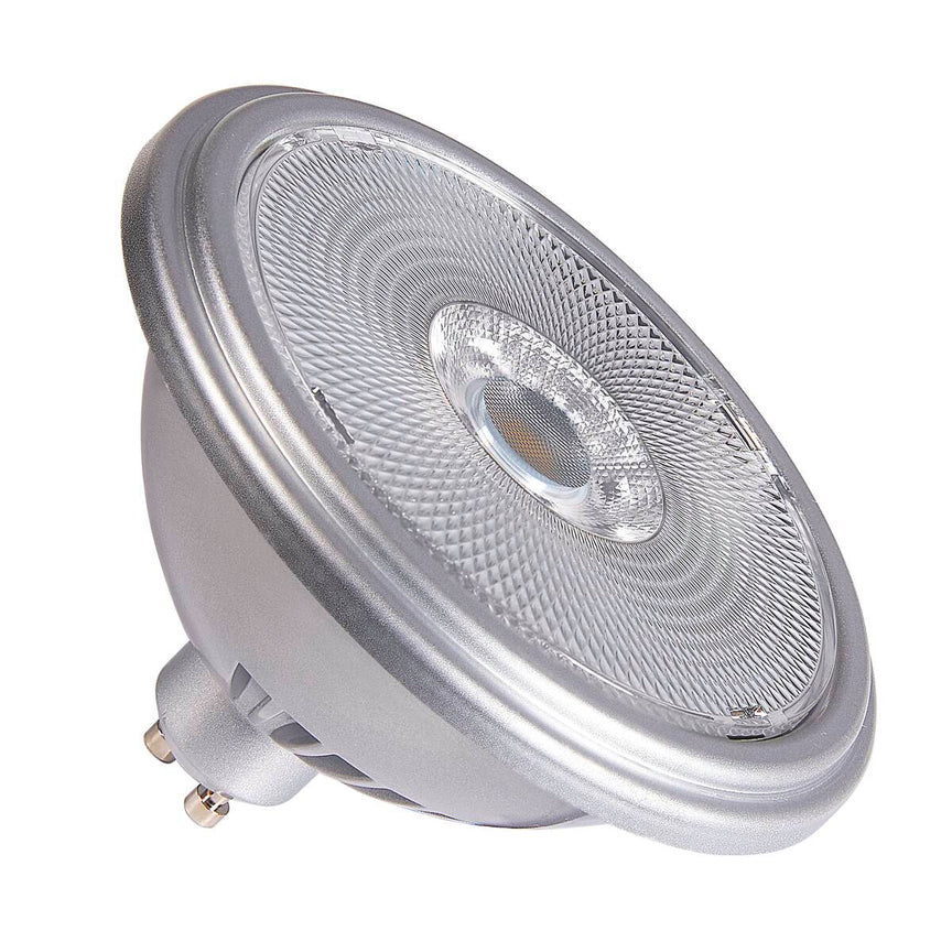 LED bulb | QPAR111 | GU10 | Silver | 12.5W | Warm white 3000K | CRI90 | 30° beam angle