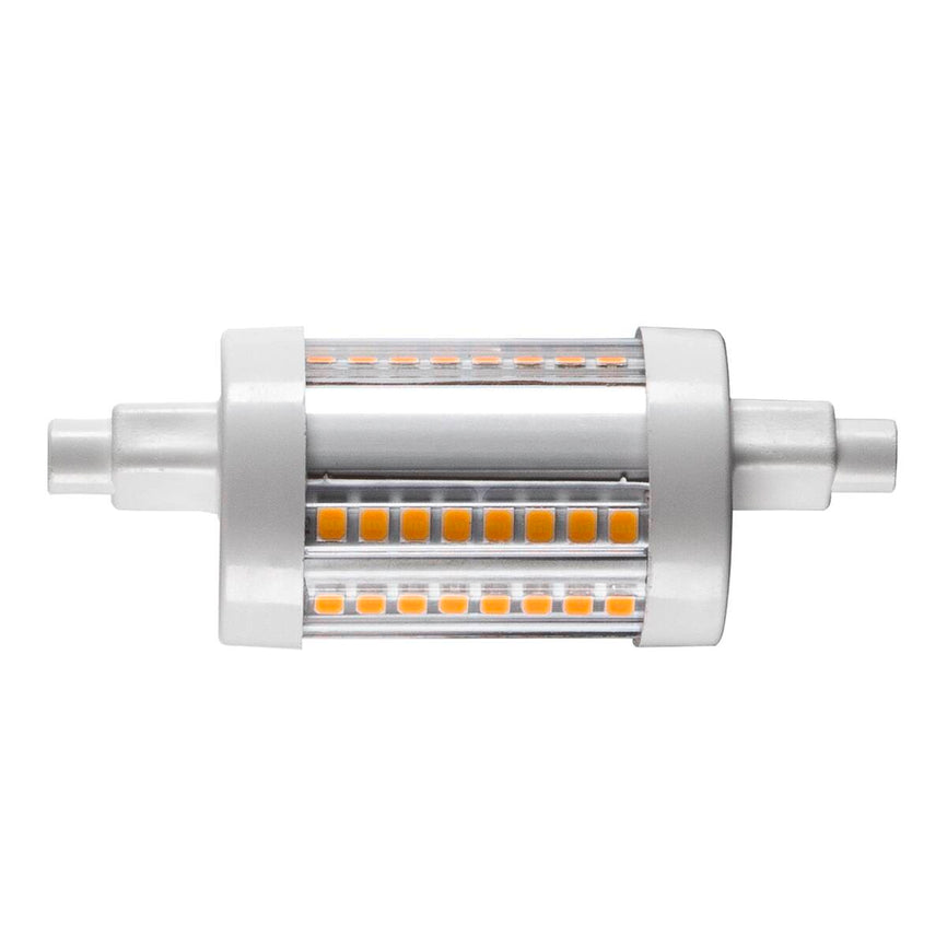 SLV LED Leuchtmittel | QT DE12 | R7S | 78mm | Transparent | 9W | 3000K | CRI90 | 330° Abstrahlwinkel | Energieeffizient