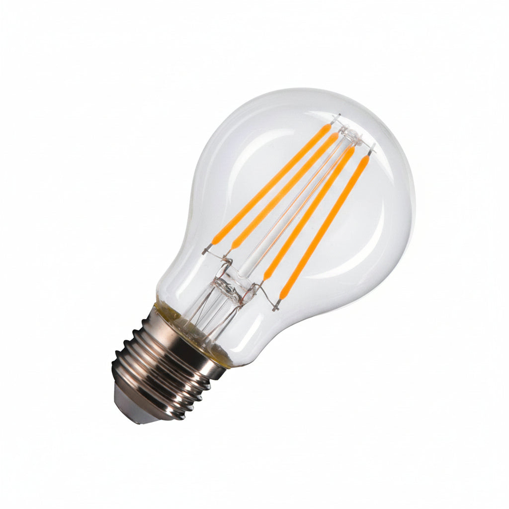 SLV A60 E27 LED LED Hochvolt Leuchtmittel ungerichtet Transparent – 7,5 W, 800 lm, 2700 K, CRI 90