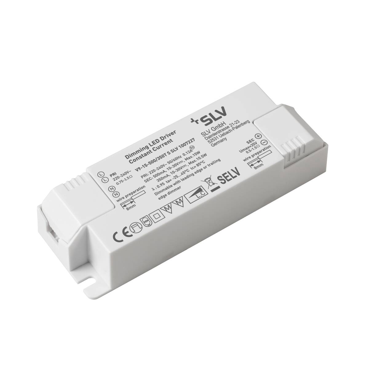 SLV LED Treiber 15W 350/500mA PHASE 1007227