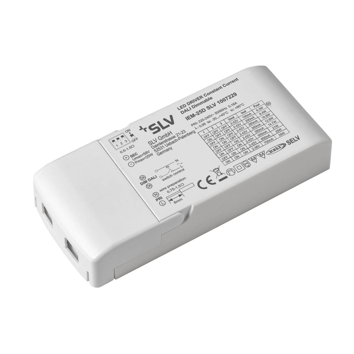SLV LED Treiber 25W 150-700mA DALI 1007229