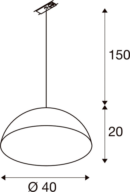SLV FORCHINI M 40 TRACK 1008539 Maßzeichnung
