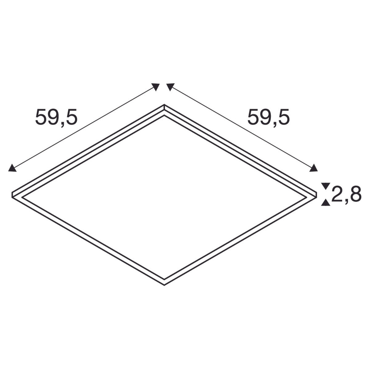 LED Panel Premium | Ersatz für Rasterleuchten | 600 x 600 | 34W 4000k | 1008597