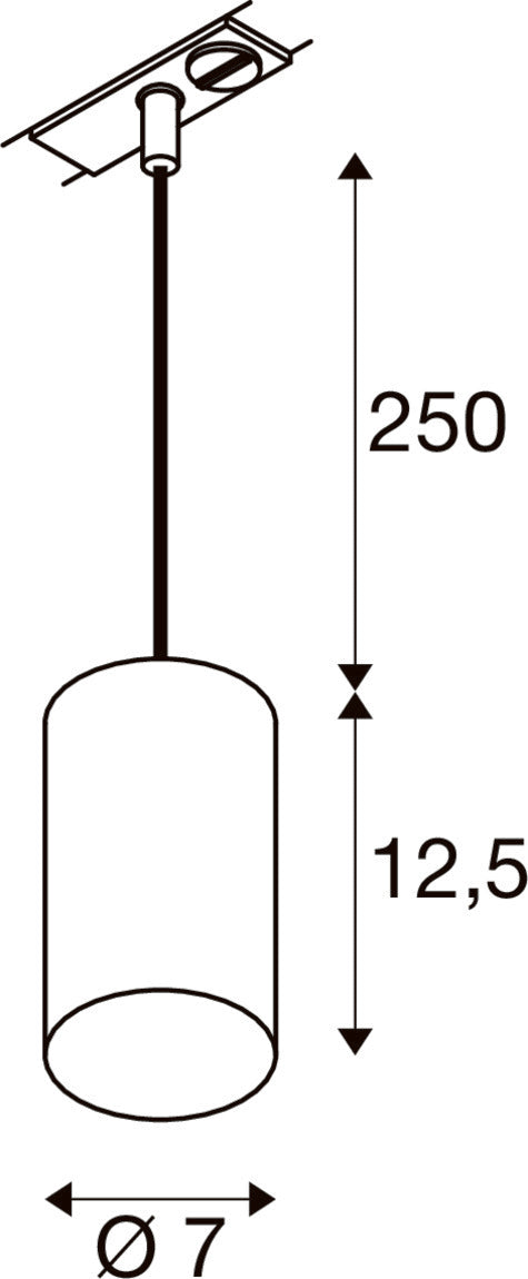 SLV ASTO TUBE 1010099 Maßzeichnung
