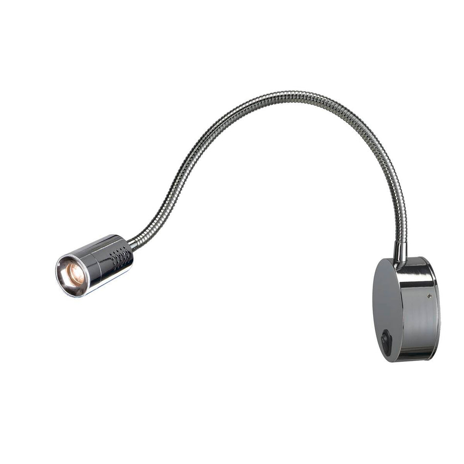 Applique murale Dio Flex Plate Power Led 1W 3000K Chrome