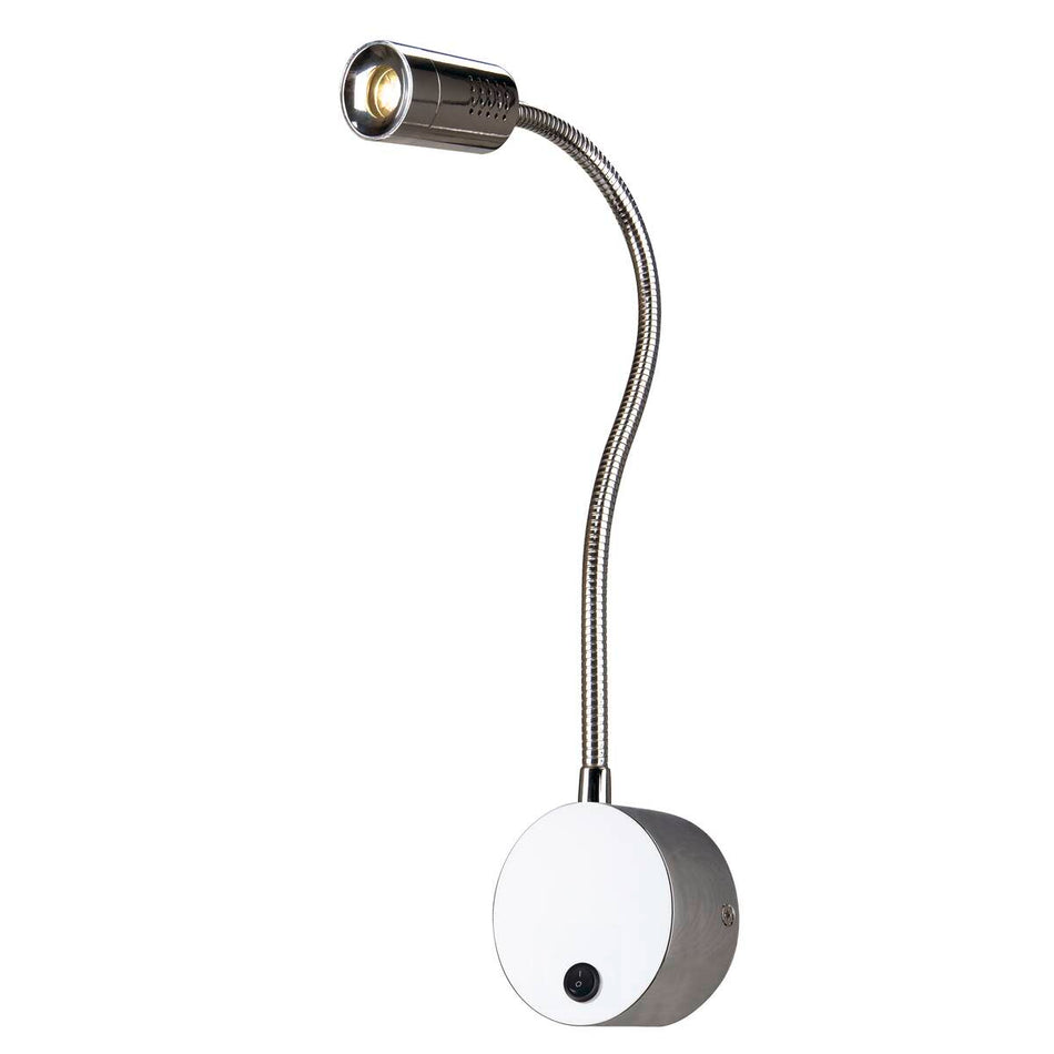 Applique murale Dio Flex Plate Power Led 1W 3000K Chrome