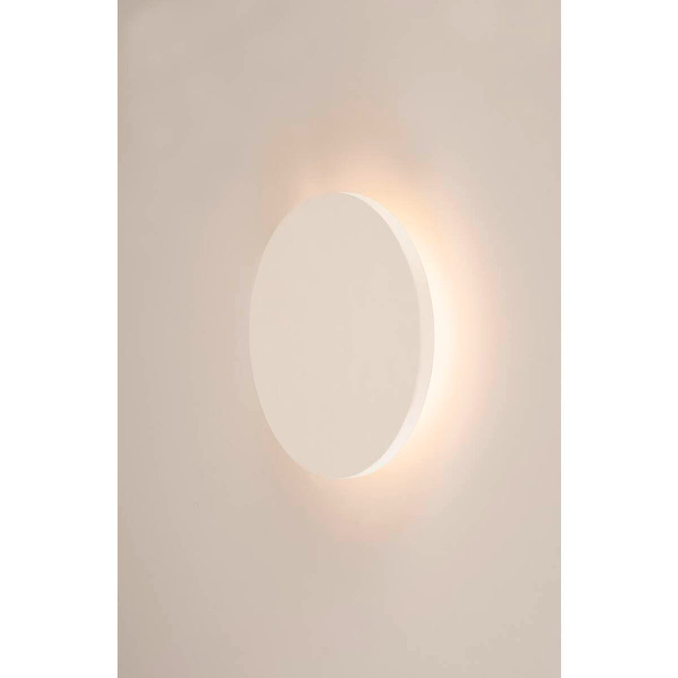 Applique Plastra Led 3000K Ronde Blanc Plâtre ø 30Cm