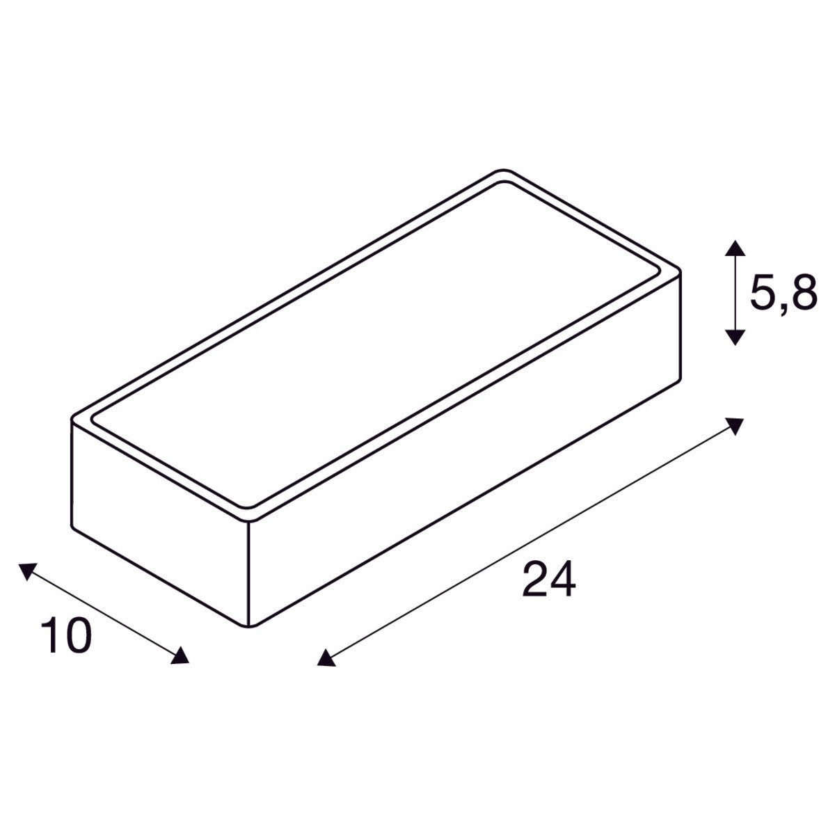 SLV  Wandleuchte Led 3000K Weiß 16W