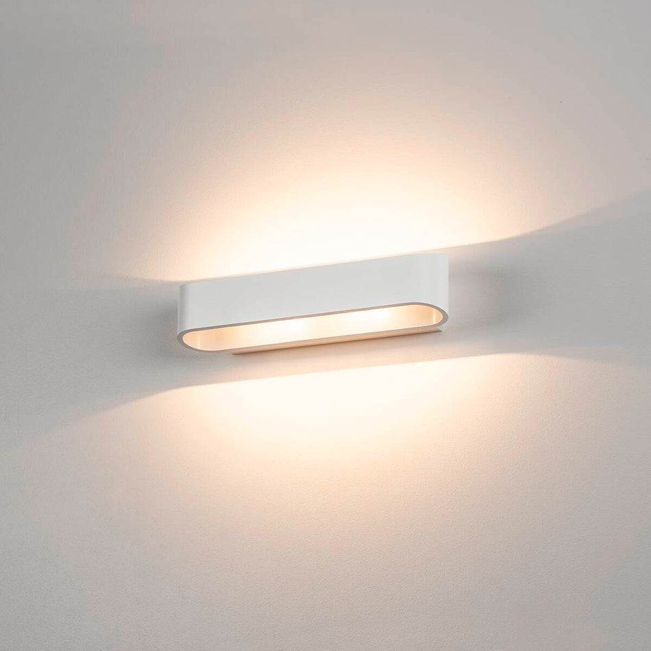 SLV Wandleuchte Led 3000K Oval Weiß L/b/h 30/95/7 Cm