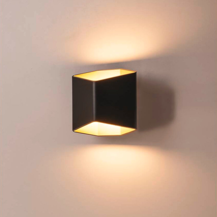 SLV Indoor Led Wandaufbauleuchte Schwarz/gold 2700K