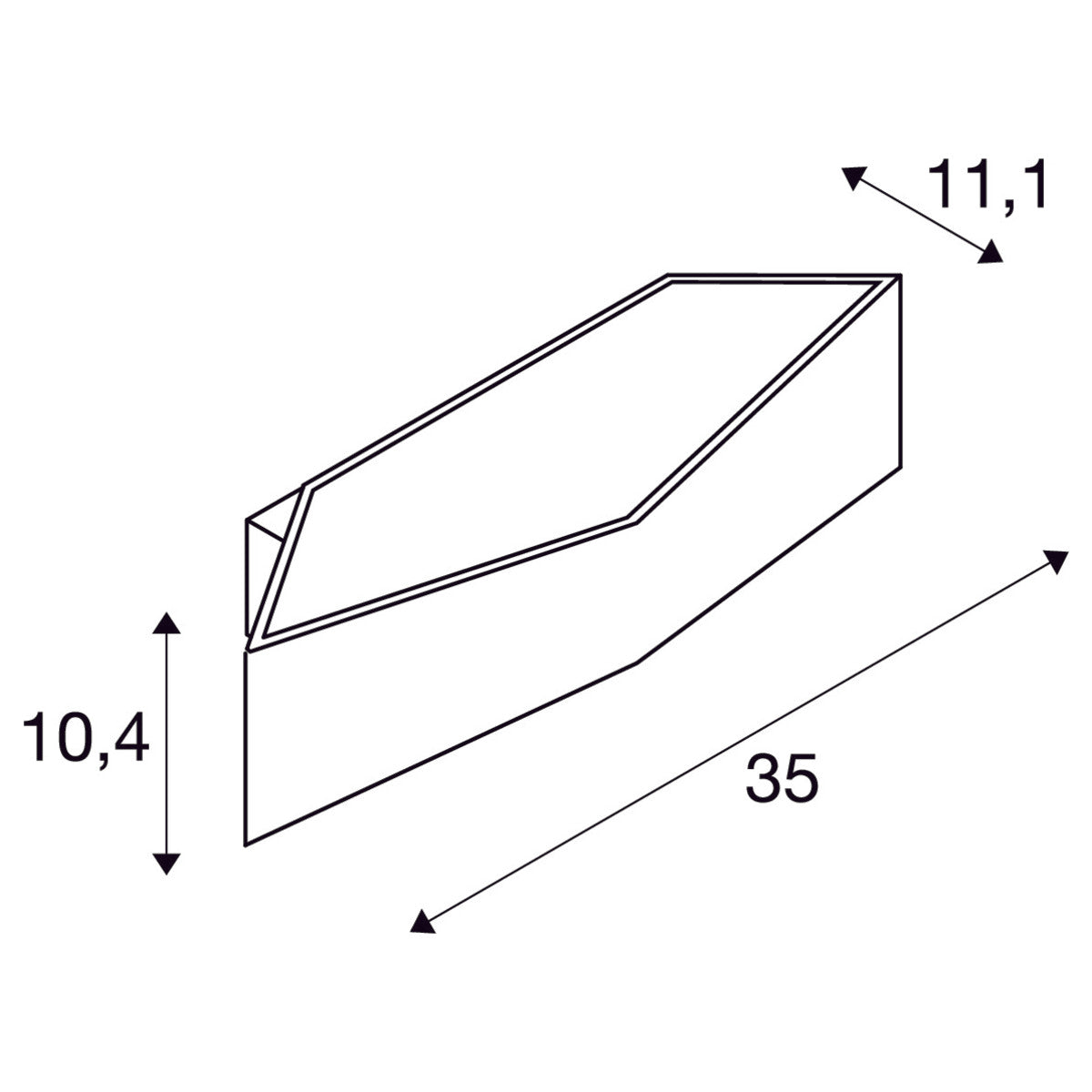 SLV Wandleuchte Led 2700K Weiß 2X9W