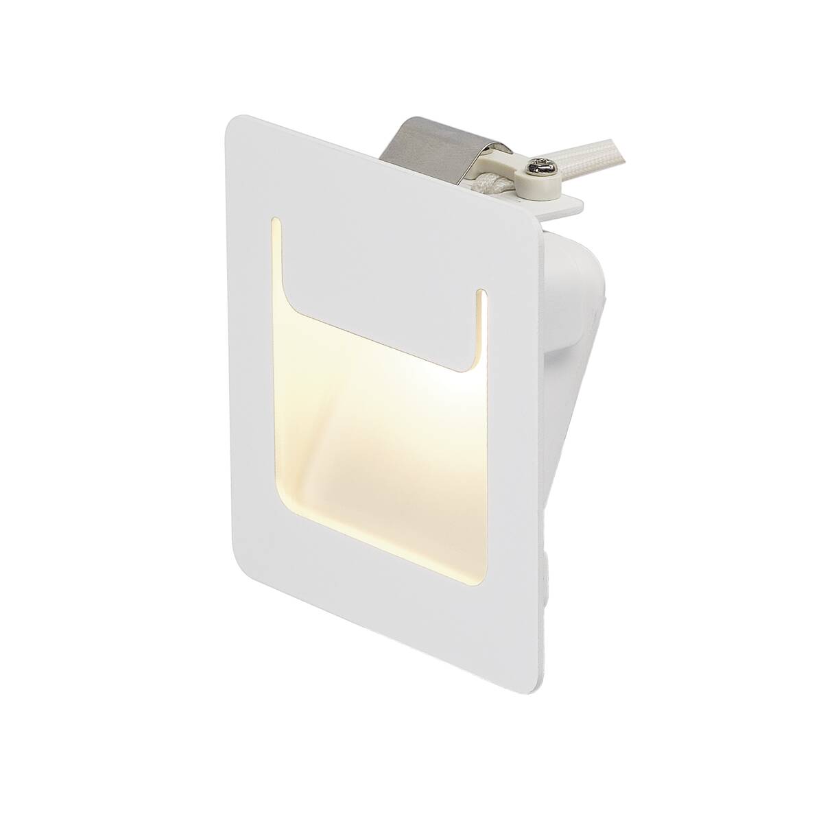 Downunder Pur 80 spot encastré LED 3000K carré blanc L/l/h 8/32/8 cm avec ressorts à lames