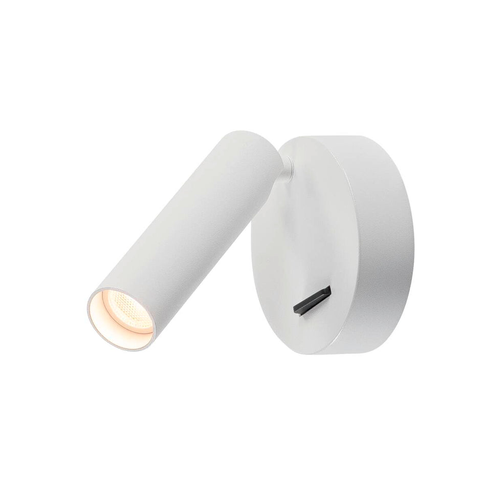 Applique et plafonnier Karpo 30 LED mono-flamme 3000K rond blanc avec interrupteur 75W