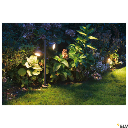 Gartenstrahler SITRA 360 SPIKE, Outdoor Spiessleuchte, zweiflammig, TCR-TSE, IP44, anthrazit, max. 18W GX53 230V