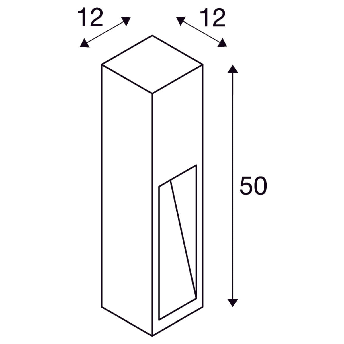 Pollerleuchte Bodenleuchten RUSTY SLOT 50 9W IP55 230V (E)