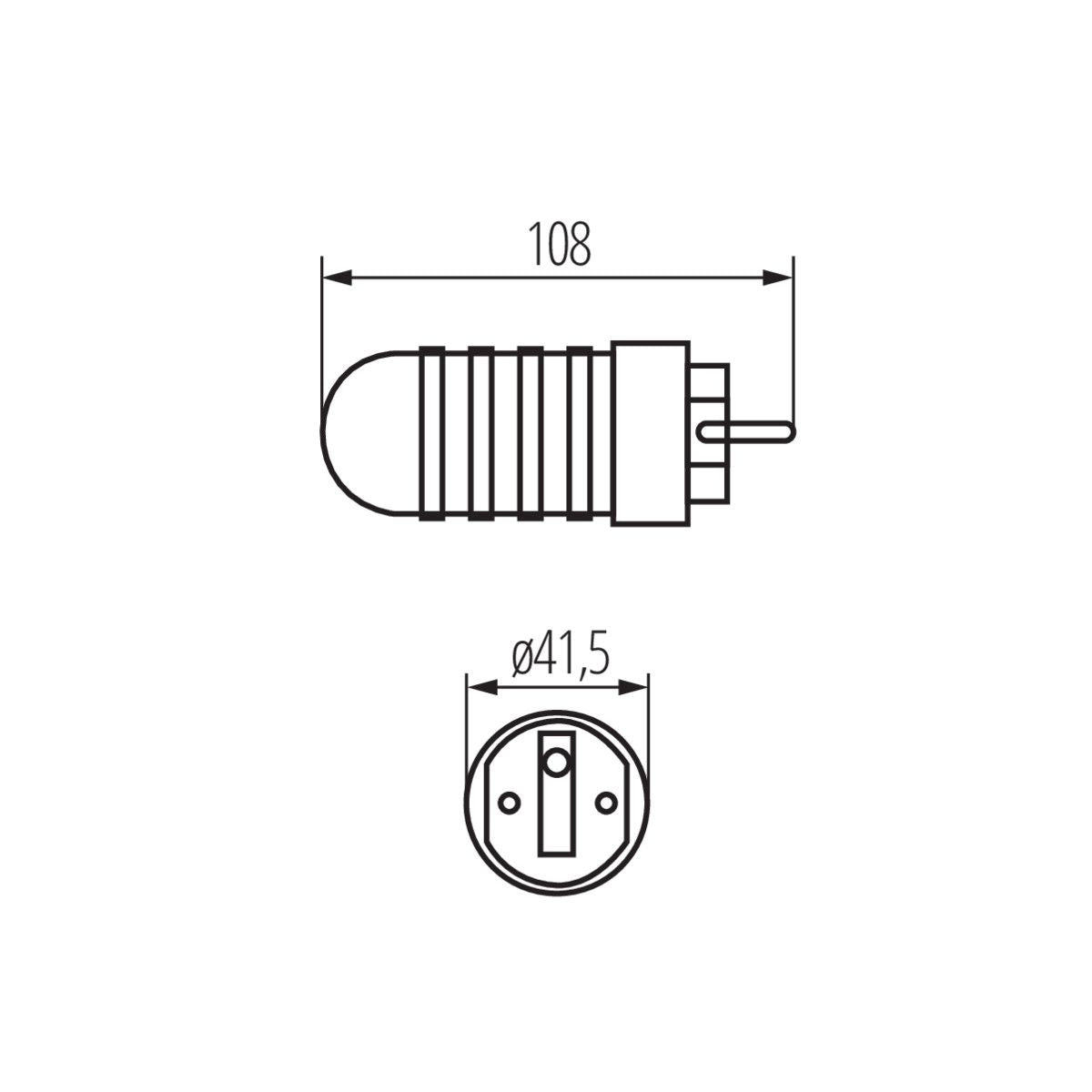 Schuko-Stecker, Kabelstecker, schwarz, 16A / IP44 / 230V