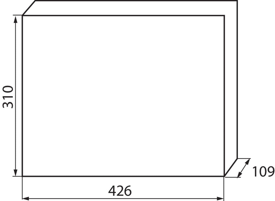 Verteilerkasten weiß / blau 426x109x310, 2x18P IP30 230/400V