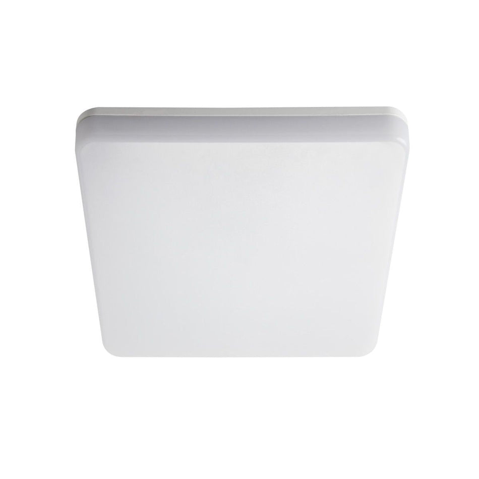 LED Deckenleuchte mit Bewegungserkennung, eckig, weiß, neutralweiß, 18W / IP54 / 230V
