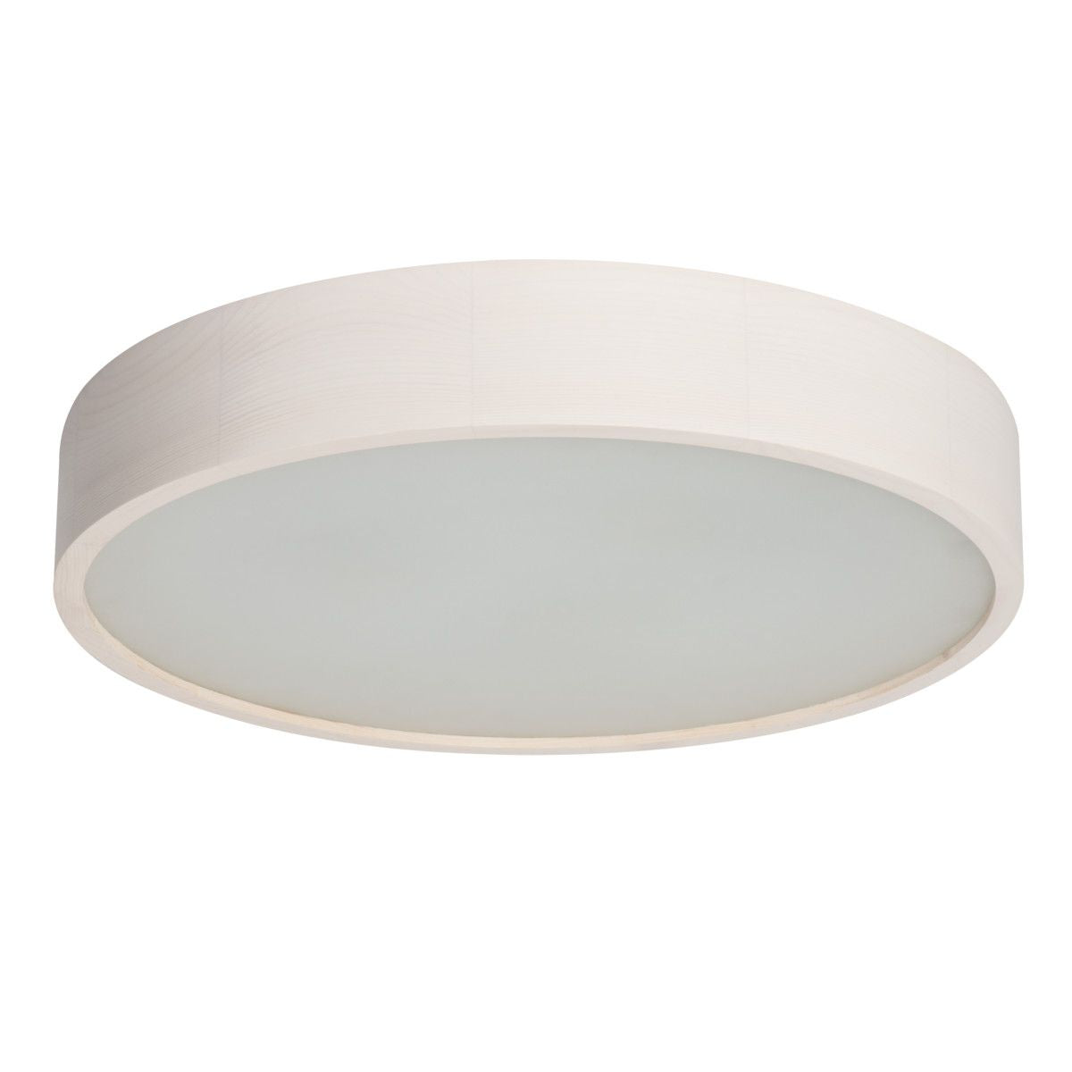 Ceiling light made of wood and satin glass Ø 47.5cm Sonoma Oak Wenge White Matt IP20 E27 230V