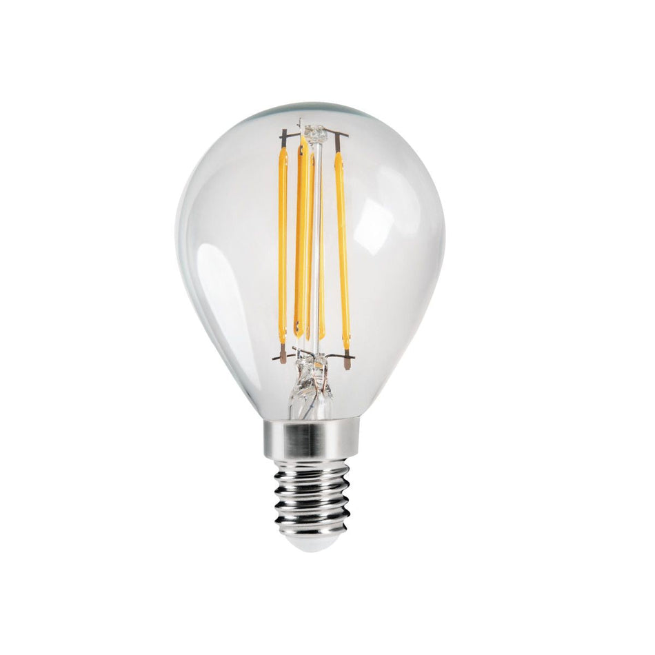 Ampoule LED transparente blanc chaud 4,5W E14 230V (F)
