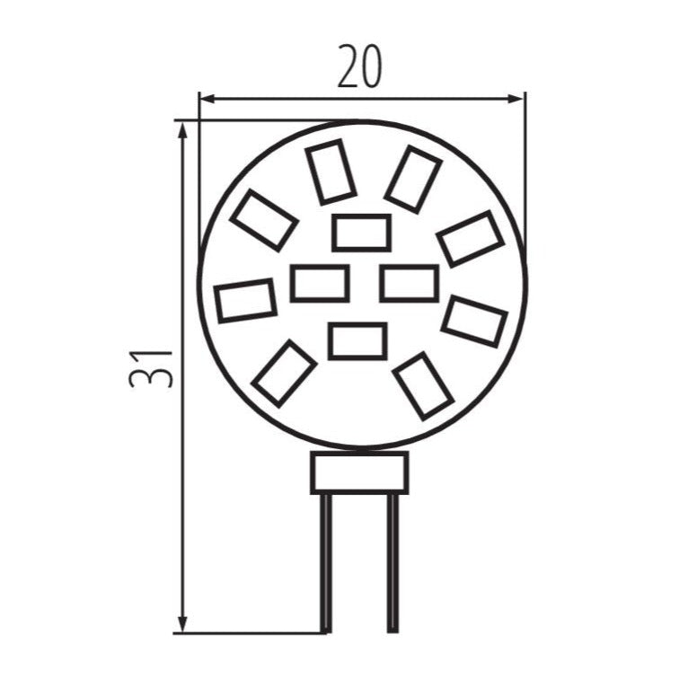 LED Leuchtmittel 1.2W warmweiß neutralweiß G4 12V