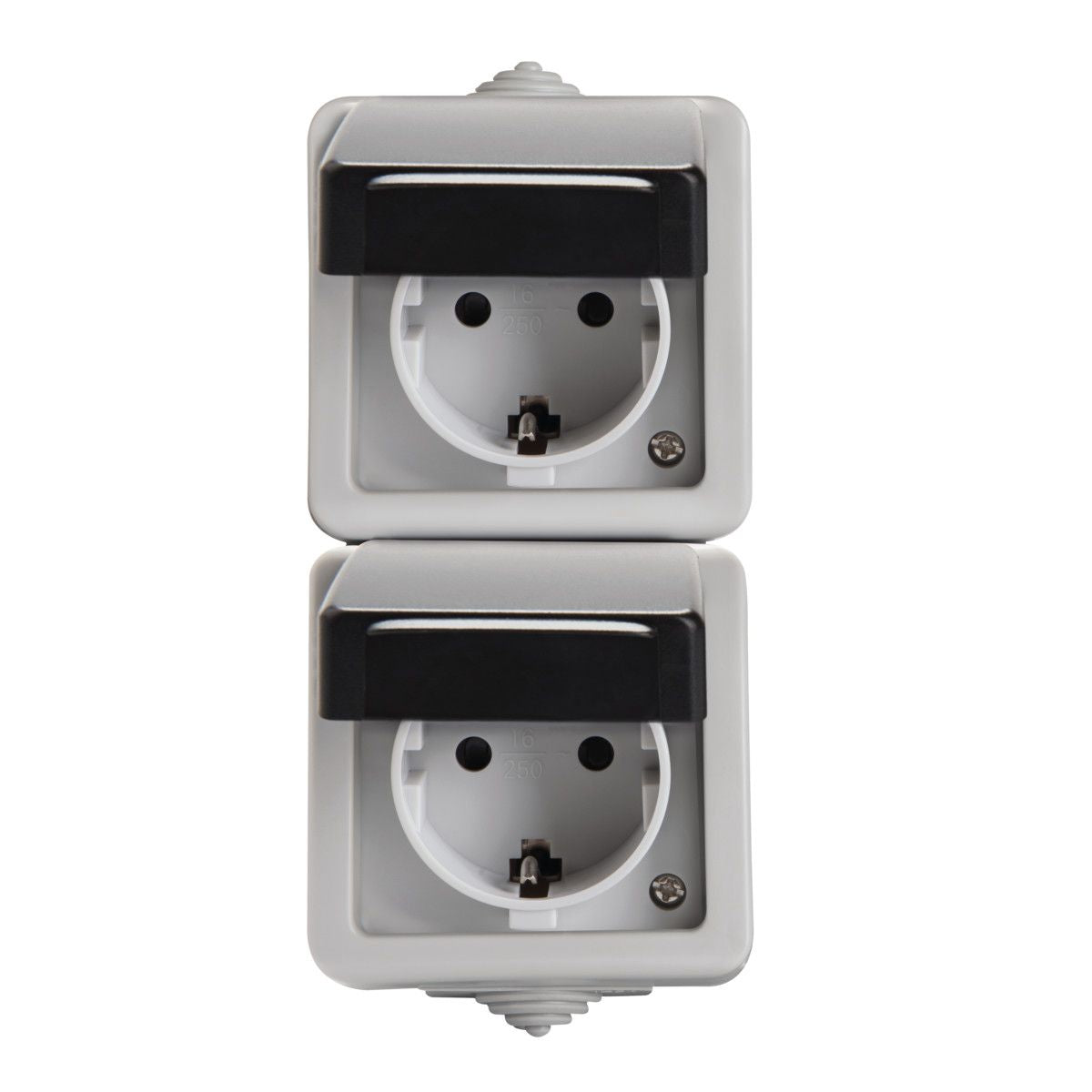 Kanlux TEKNO Doppelsteckdose vertikal 27134