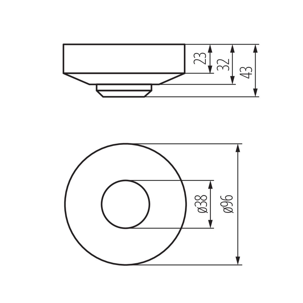 Détecteur de mouvement LED avec capteur micro-onde 360° max 9m, blanc, 1200VA / IP20 / 230V